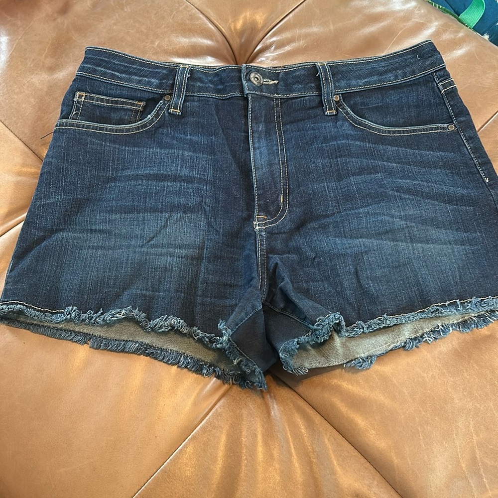 Just Black Dark Denim Shorts